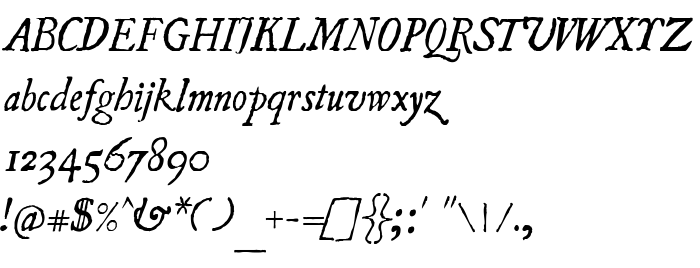 Pretpregled fonta UglyQua-Italic