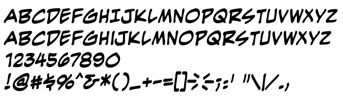 Pretpregled fonta EvilGenius BB Bold
