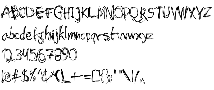 Pretpregled fonta Shockheaded