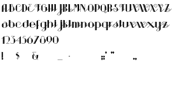 Pretpregled fonta Sarsaparilla