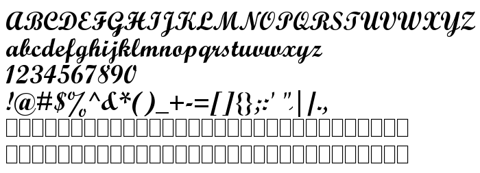 Pretpregled fonta Wrexham Script