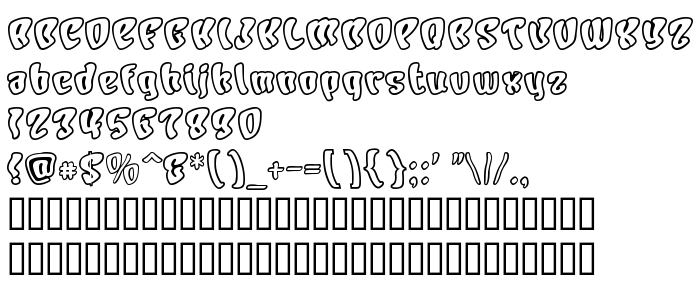 Pretpregled fonta Character Open