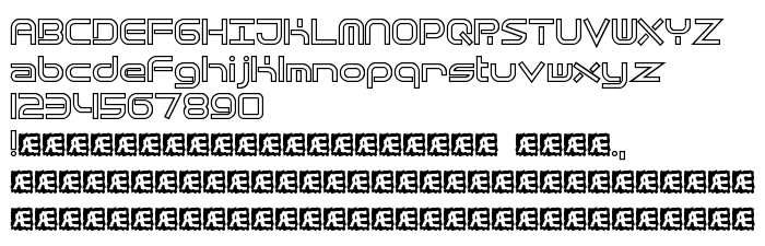 Pretpregled fonta Quantum Flat Hollow (BRK)