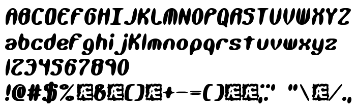 Pretpregled fonta Kaliber Xtreme (BRK)