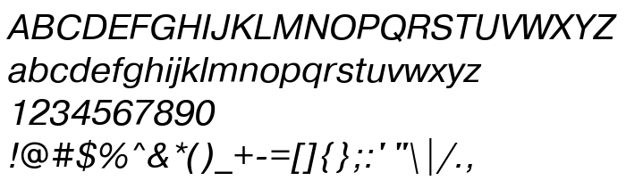 Pretpregled fonta PragmaticaDOSCTT Italic