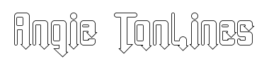 Font Angie TanLines