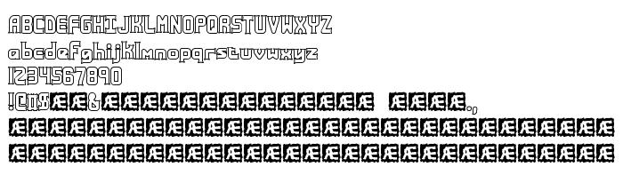 Pretpregled fonta Ataxia Outline (BRK)