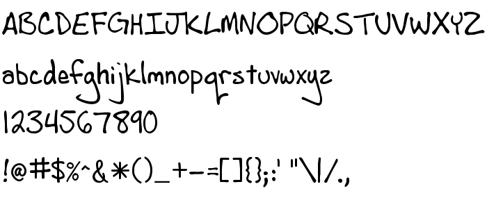 Pretpregled fonta AndrewScript