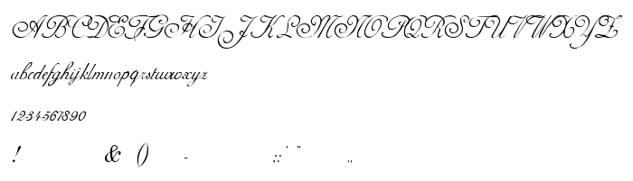 Pretpregled fonta AdineKirnberg-Script