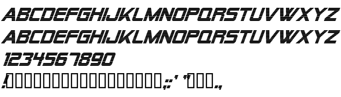 Pretpregled fonta Alien Encounters Bold Italic