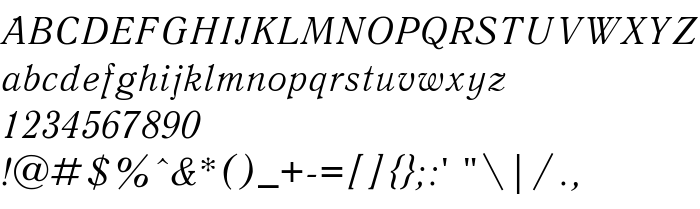 Pretpregled fonta Uk_Antique Italic